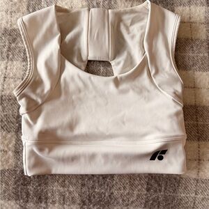 Women's White Sports Bra